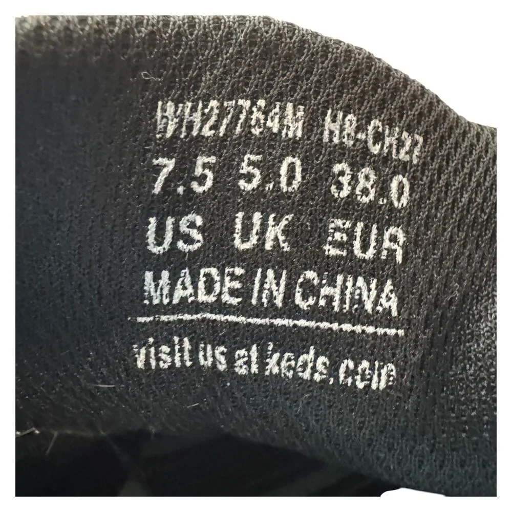 Keds Champion WH2774M Womens 7.5 Black Canvas Lace Up Low Top Sneakers Shoes